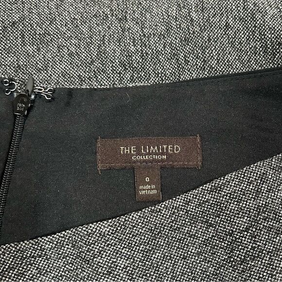 The Limited Collection Dark Heather gray grey black pencil mini midi skirt - Picture 3 of 7